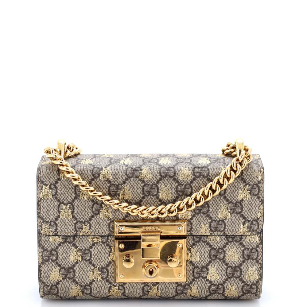 Gucci Padlock Shoulder Bag Printed Gg #312117G12B
